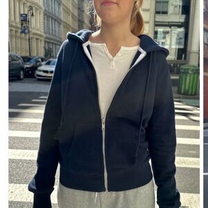 Brandy Melville Navy Blue Christy Hoodie size small/medium
